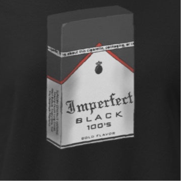 Marb Black Boxy Tee